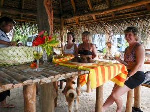 Yap Bachelorette Party at Manta Ray Bay Hotel's Private Beach