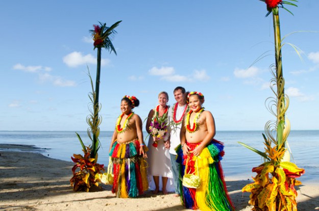 Yap Private Beach Wedding with Manta Ray Bay Hotel
